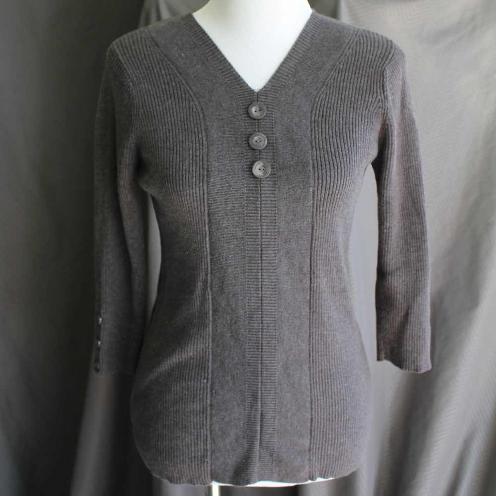Dressbarn 3/4 Sleeve Knit Top